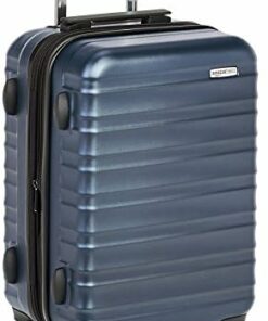 Amazon Basics Hardside Spinner Luggage With Built-In TSA Lock, 21-Inch, Carry-on, Navy Blue
