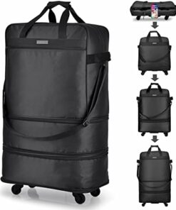 Hanke Expandable Foldable Luggage Bag Suitcase Collapsible Rolling Travel Luggage Bag Duffel Bag for Men Women Lightweight Suitcases